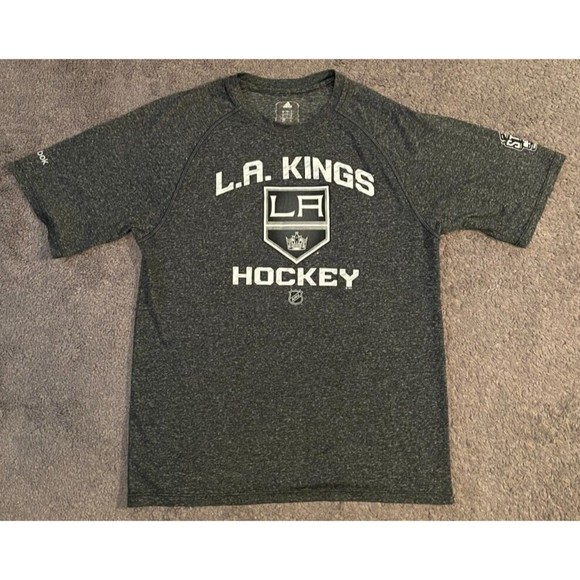 2015 Men's Adidas NHL Los Angeles Kings Stadium Series Levi's Stadium T-Shirt - Picture 1 of 6